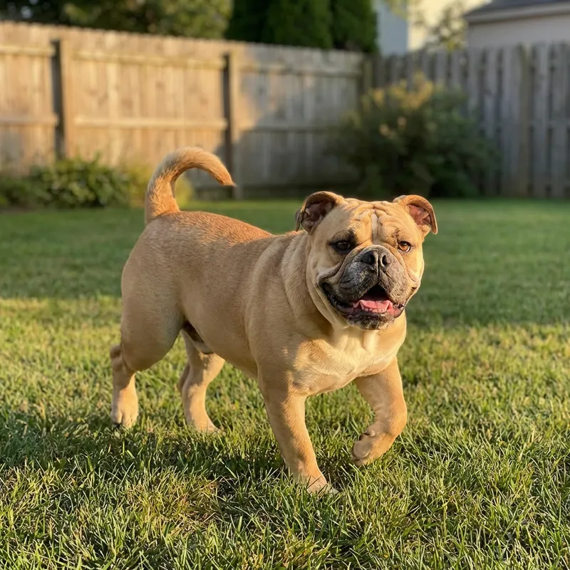 Roxy in the backyard
